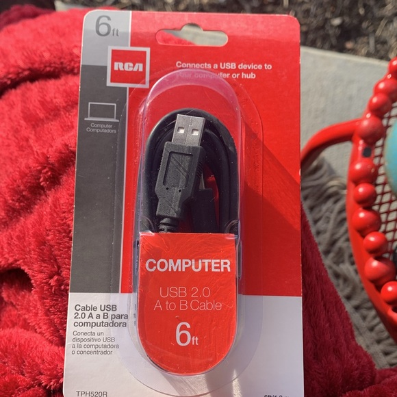 rca 6 ft computer cable usb. Speeds up to 40 times faster than older versions. - Picture 3 of 3